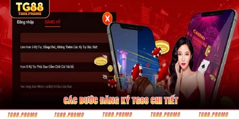 Các bước đăng ký TG88 chi tiết